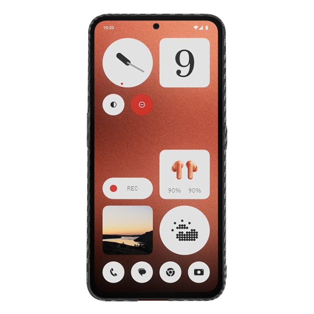 Kuori Nothing CMF Phone 1:lle, Techsuit, Carbonite FiberShell, Musta