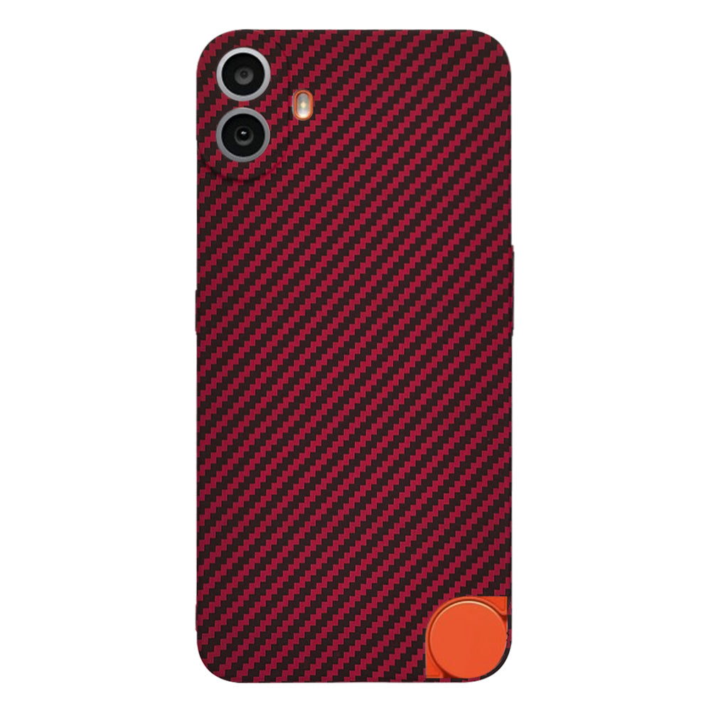 Kuori Nothing CMF Phone 1:lle, Techsuit, Carbonite FiberShell, Punainen
