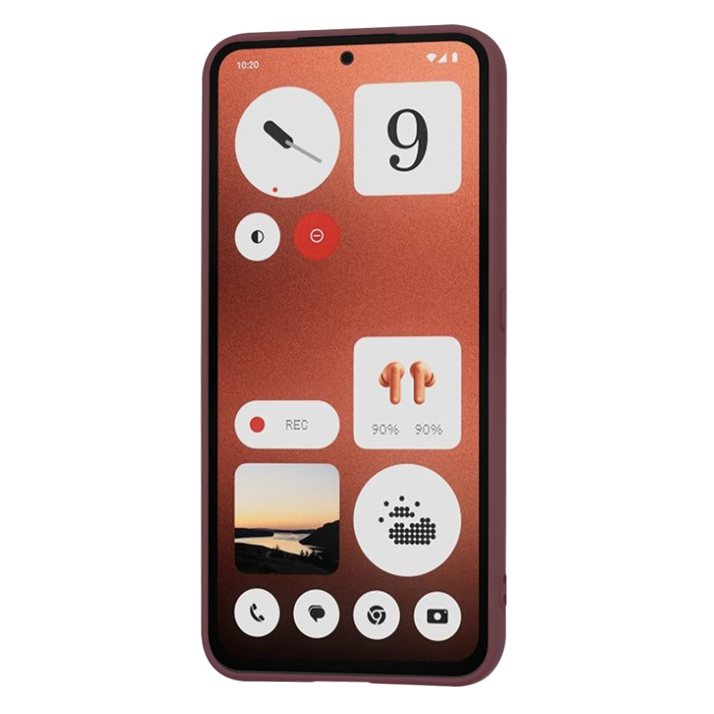 Kuori Nothing CMF Phone 1:lle, Techsuit, SoftFlex, Viininpunainen