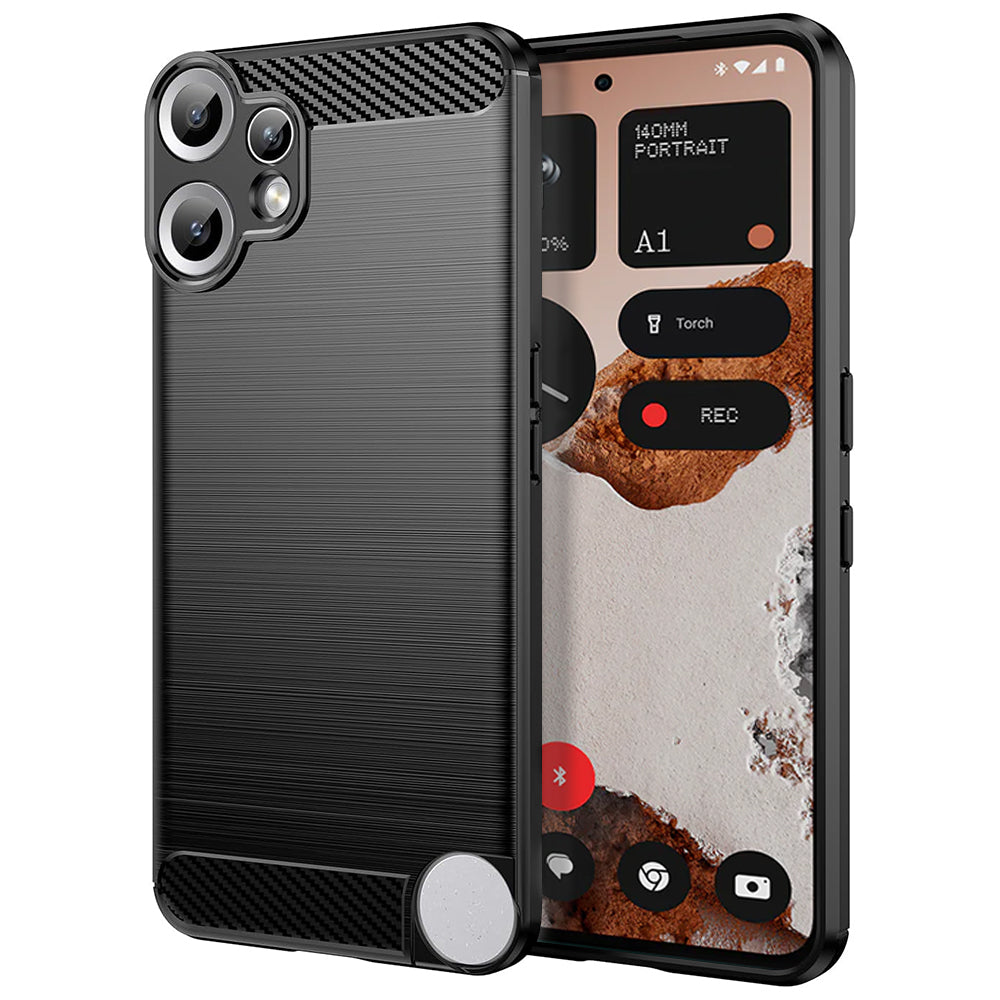 Kuori Nothing CMF Phone 2 Pro:lle, Techsuit, Hiili, Musta