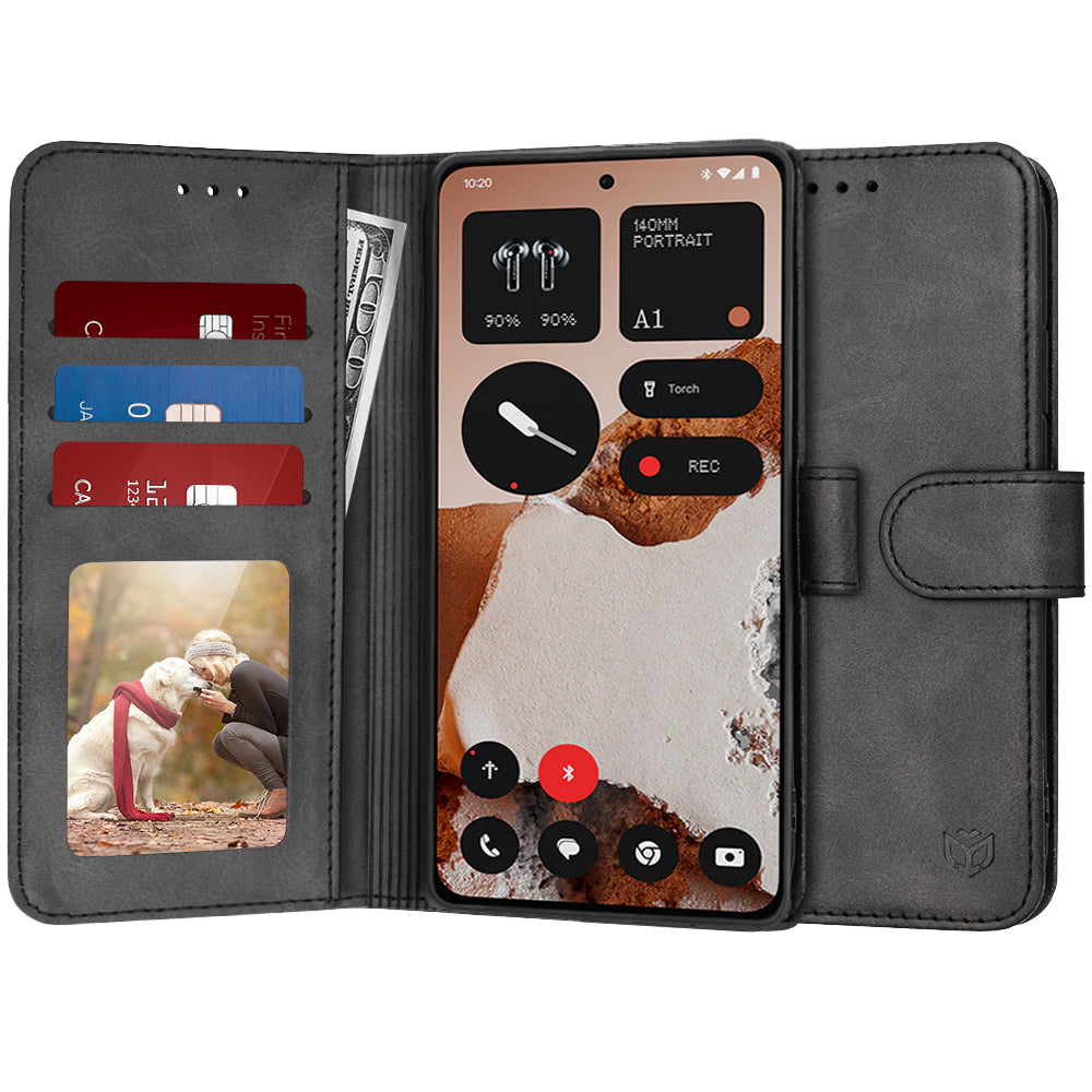 Case for Nothing CMF Phone 2 Pro, Techsuit, Diary Book, Black
