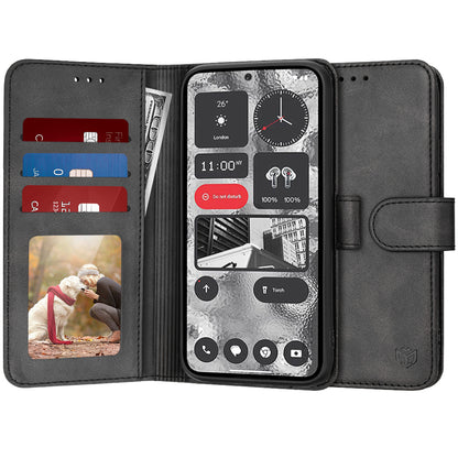 Case for Nothing Phone (2), Techsuit, Diary Book, Black