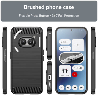 Suojakuori Nothing Phone (2a) Plus / Phone (2a) -puhelimelle, Techsuit, Hiili, Musta