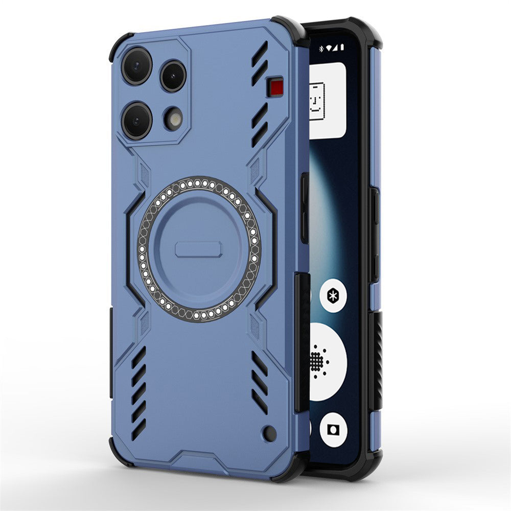 MagSafe-kuori Nothing Phone (3a) Lite -puhelimelle, Techsuit, ArmorMag, Sininen