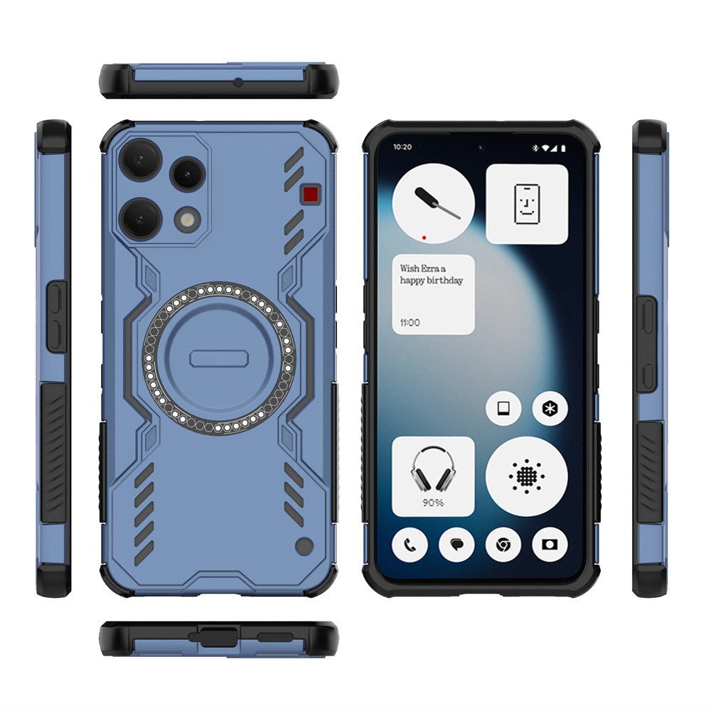MagSafe-kuori Nothing Phone (3a) Lite -puhelimelle, Techsuit, ArmorMag, Sininen