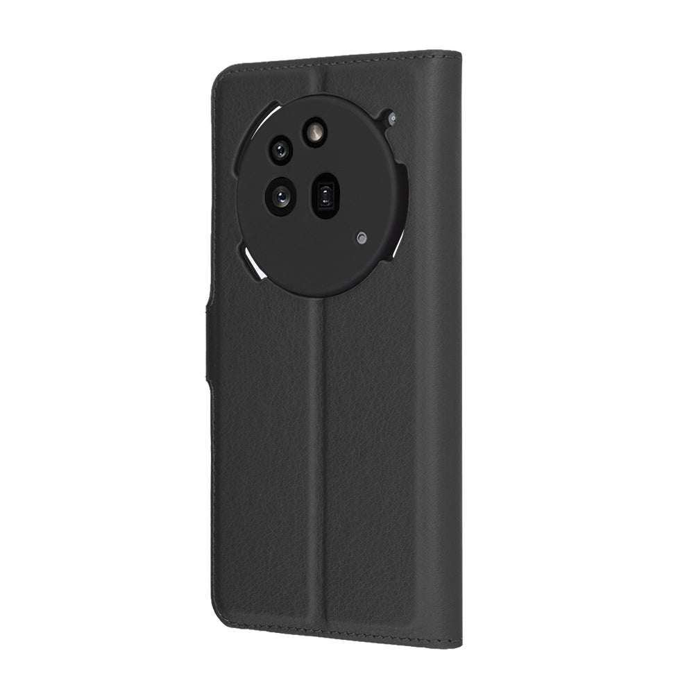 Kuori Nothing Phone (3a) Pro:lle, Techsuit, nahkainen folio, musta