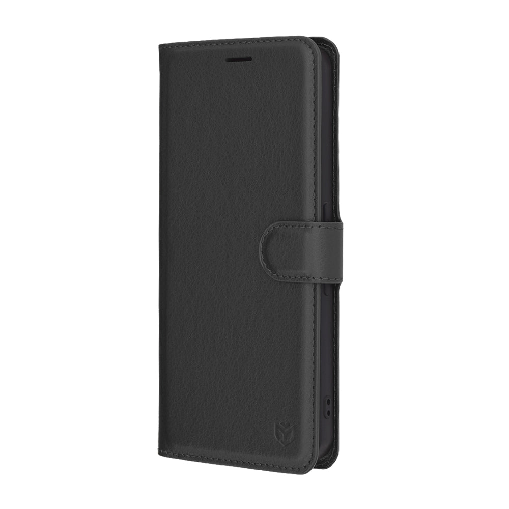 Kuori Nothing Phone (3a) Pro:lle, Techsuit, nahkainen folio, musta