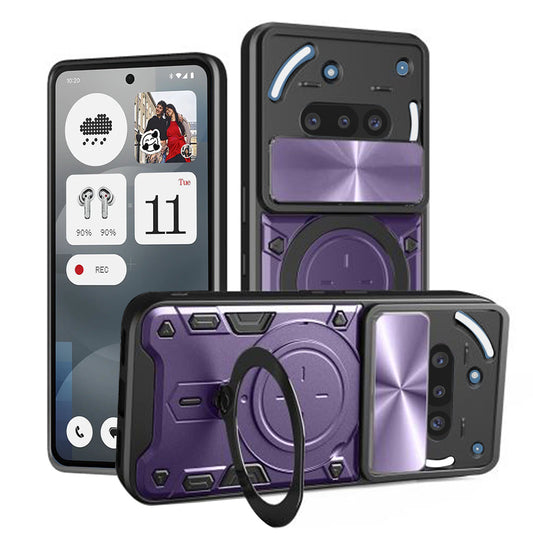 Kuori Nothing Phone (3a):lle, Techsuit, CamGuard Pro, Violetti