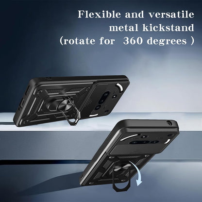 Kuori Nothing Phone (3a):lle, Techsuit, CamShield, Musta