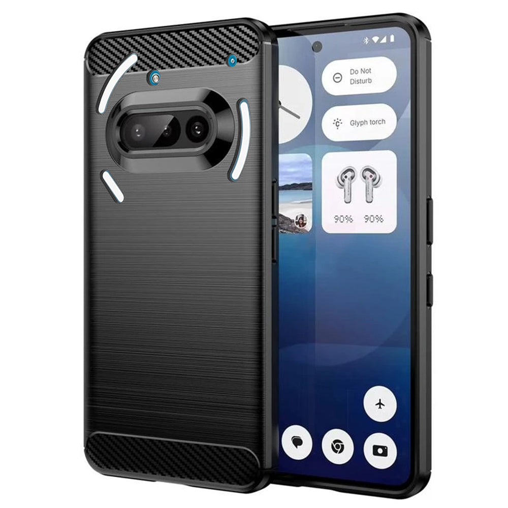 Suojakuori Nothing Phone (3a):lle, Techsuit, Hiili, Musta