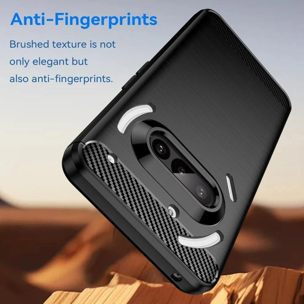 Suojakuori Nothing Phone (3a):lle, Techsuit, Hiili, Musta