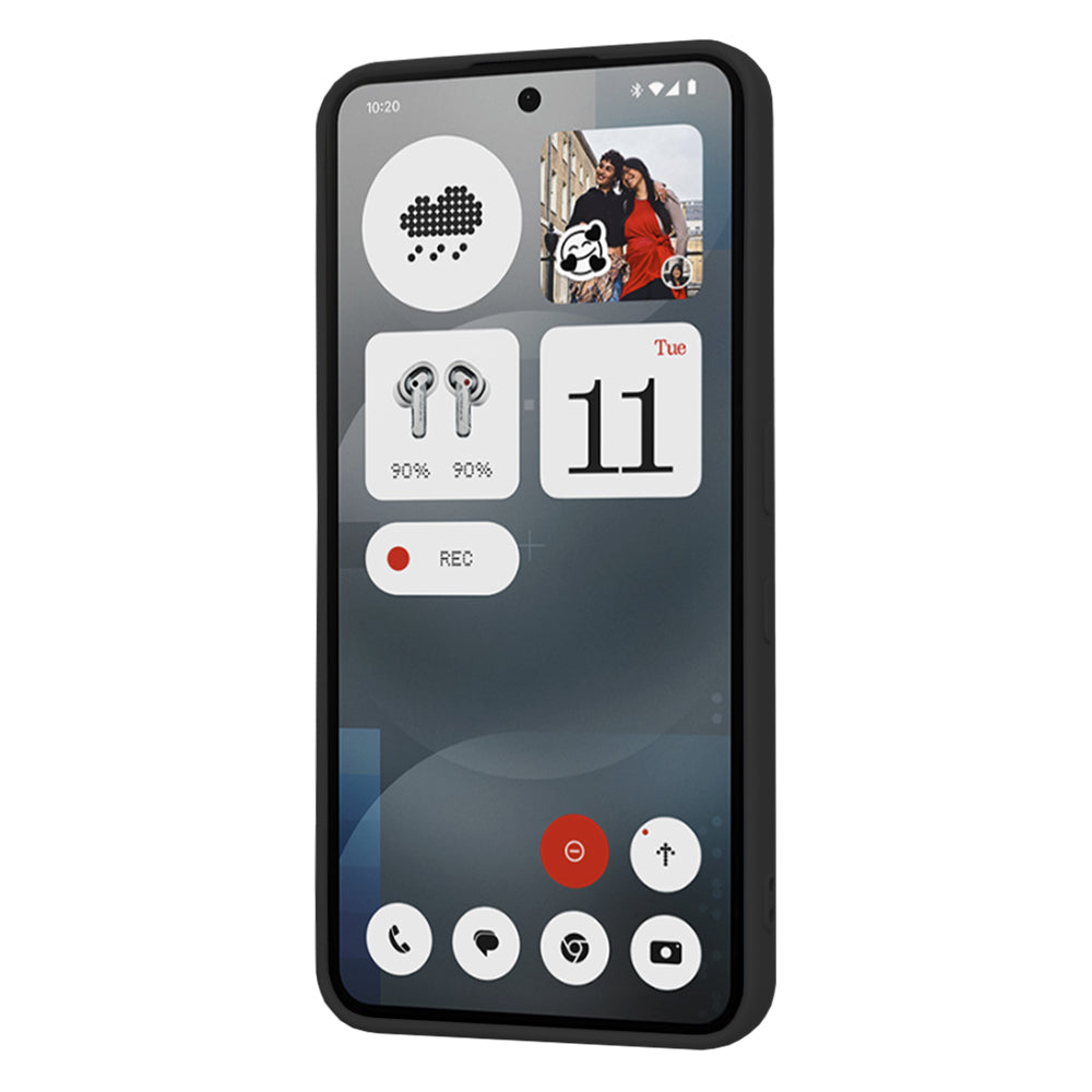 Suojakuori Nothing Phone (3a):lle, Techsuit, SoftFlex, Musta