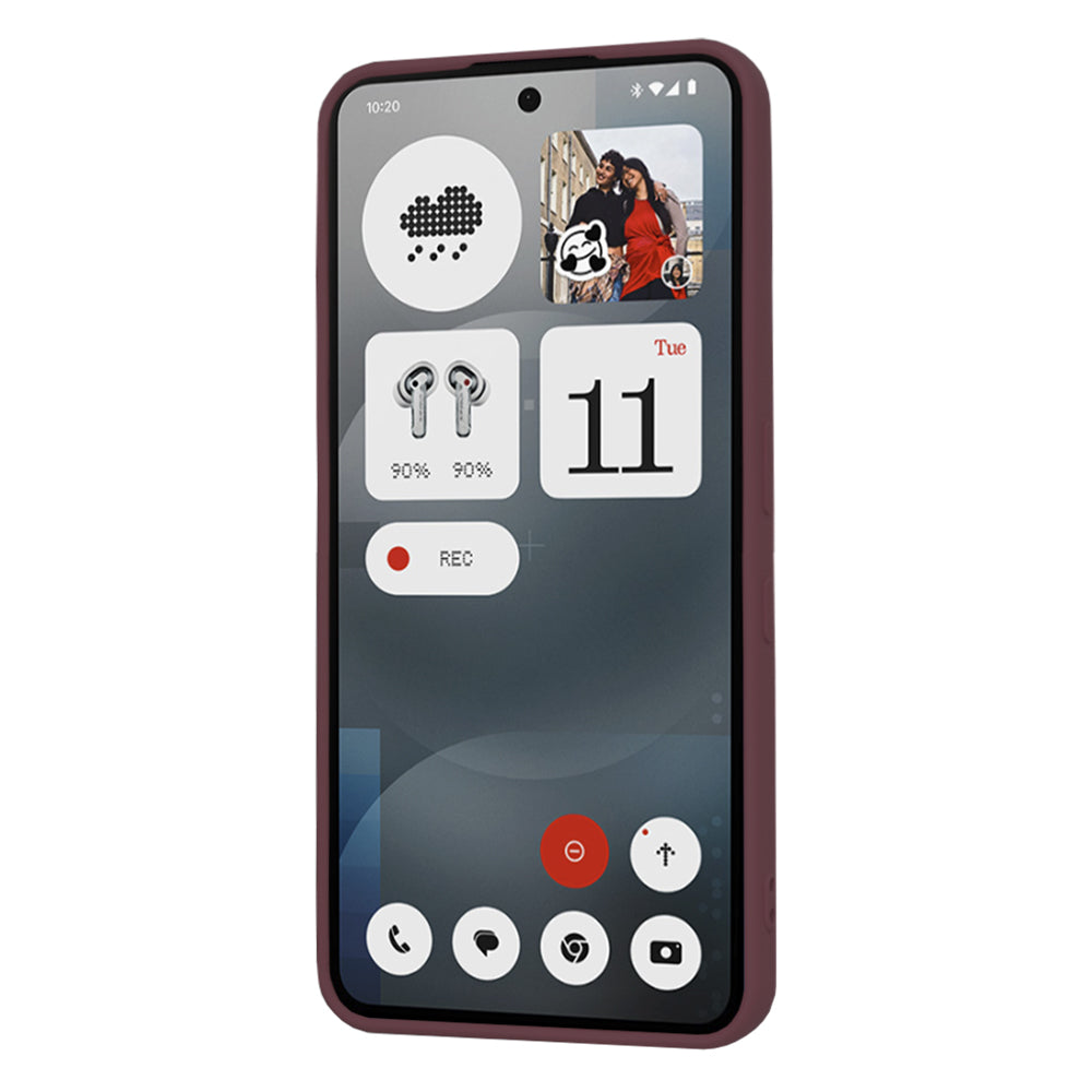 Case for Nothing Phone (3a), Techsuit, SoftFlex, Burgundy
