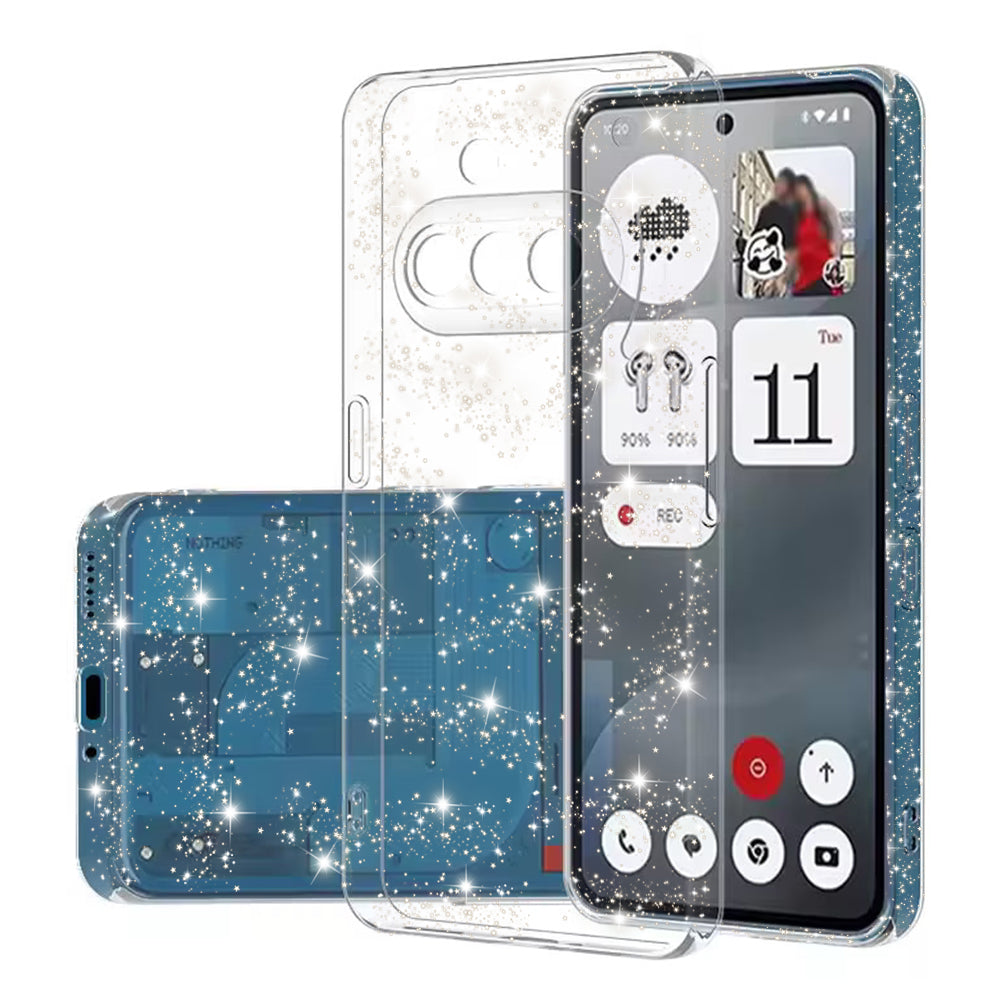 Kuori Nothing Phone (3a):lle, Techsuit, SparkleSkin, Läpinäkyvä