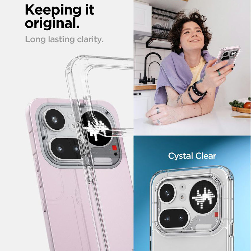 Kuori Nothing Phone (4a) Pro:lle, Spigen, Ultra Hybrid, Läpinäkyvä ACS11632