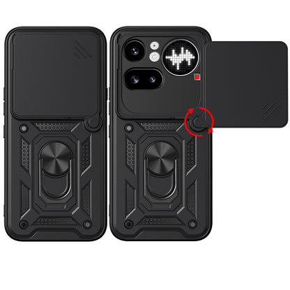 Kotelo Nothing Phone (4a) Pro, Techsuit, CamShield, Musta
