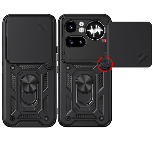 Kotelo Nothing Phone (4a) Pro, Techsuit, CamShield, Musta