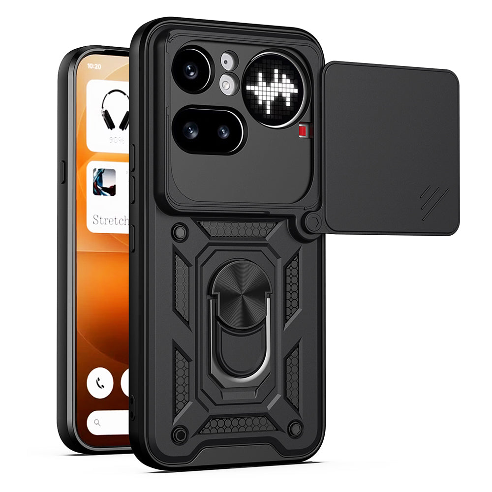Kotelo Nothing Phone (4a) Pro, Techsuit, CamShield, Musta