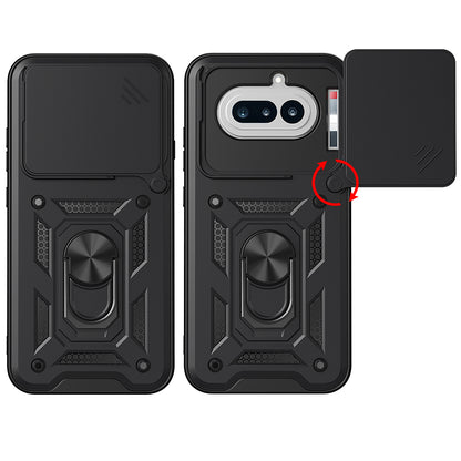 Kotelo Nothing Phone (4a) -puhelimelle, Techsuit, CamShield, Musta