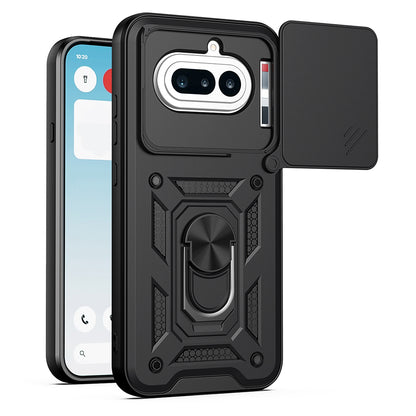 Kotelo Nothing Phone (4a) -puhelimelle, Techsuit, CamShield, Musta