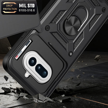 Kotelo Nothing Phone (4a) -puhelimelle, Techsuit, CamShield, Musta