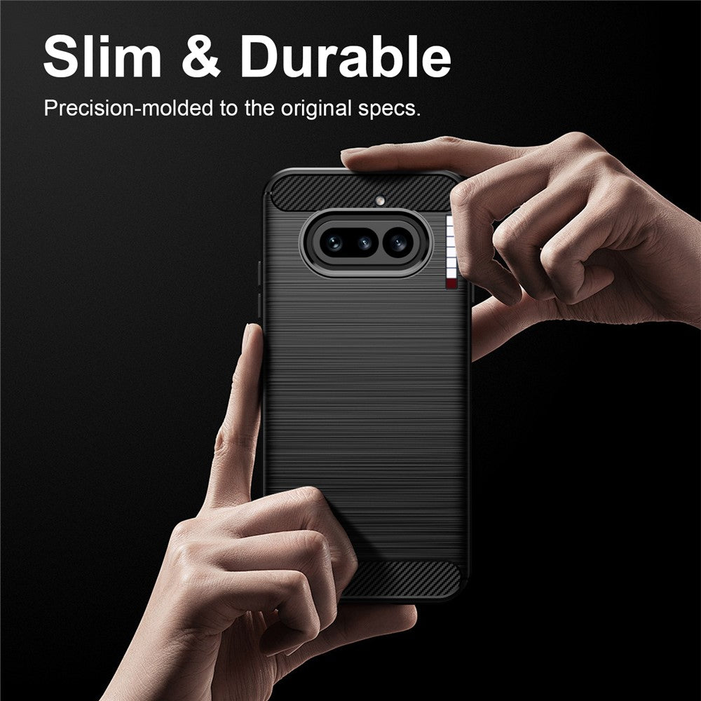 Kotelo Nothing Phone (4a) -puhelimelle, Techsuit, Carbon, Musta