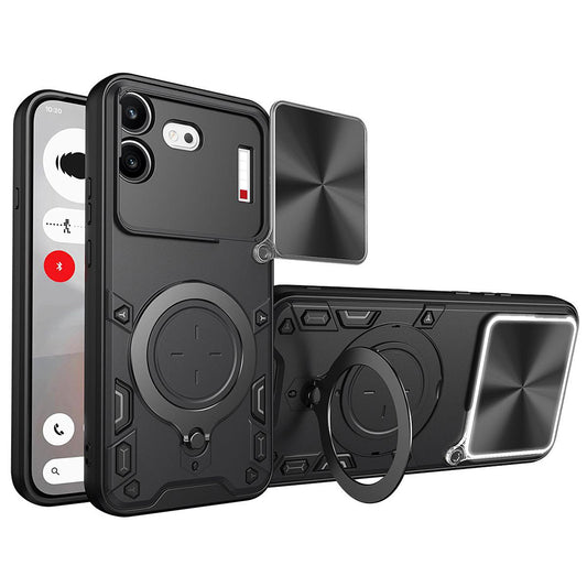 Kuori Nothing Phone (4b):lle, Techsuit, CamGuard Pro, Musta