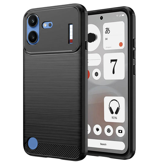 Kuori Nothing Phone (4b):lle, Techsuit, Hiili, Musta