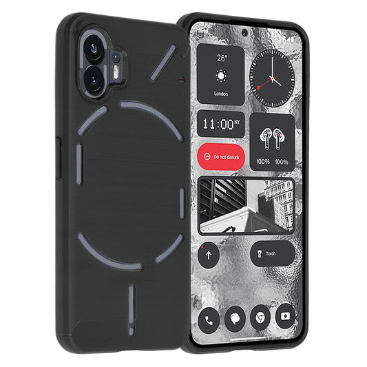 Suojakuori Nothing Phone (2):lle, Techsuit, Hiili, Musta