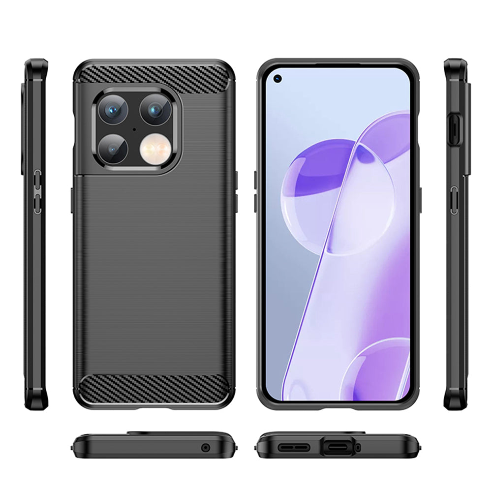 Kuori OnePlus 10 Pro:lle, Techsuit, Hiili, Musta