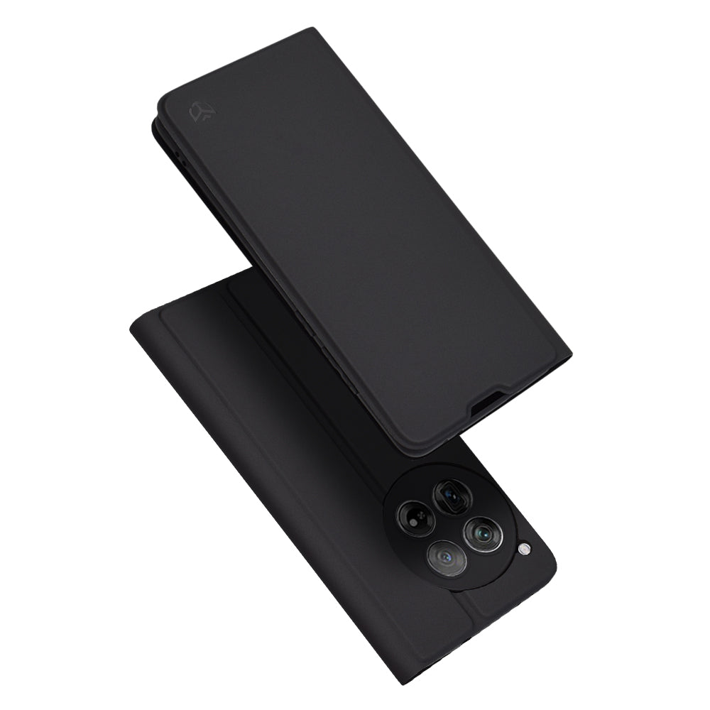 Kuori OnePlus 12:lle, Techsuit, Magskin Book, Musta