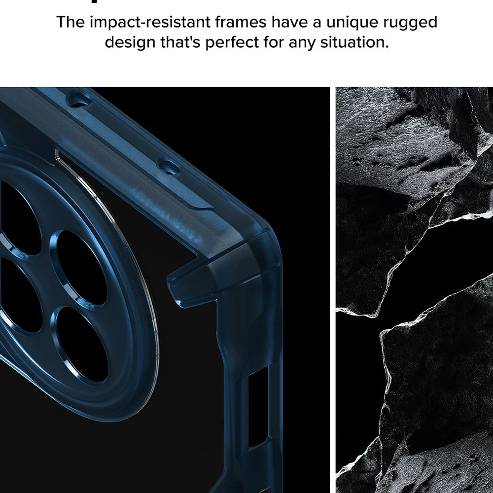 Kotelo OnePlus 12R:lle, Ringke, Fusion X, Sininen