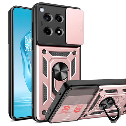 Kuori OnePlus 12R:lle, Techsuit, CamShield, Vaaleanpunainen