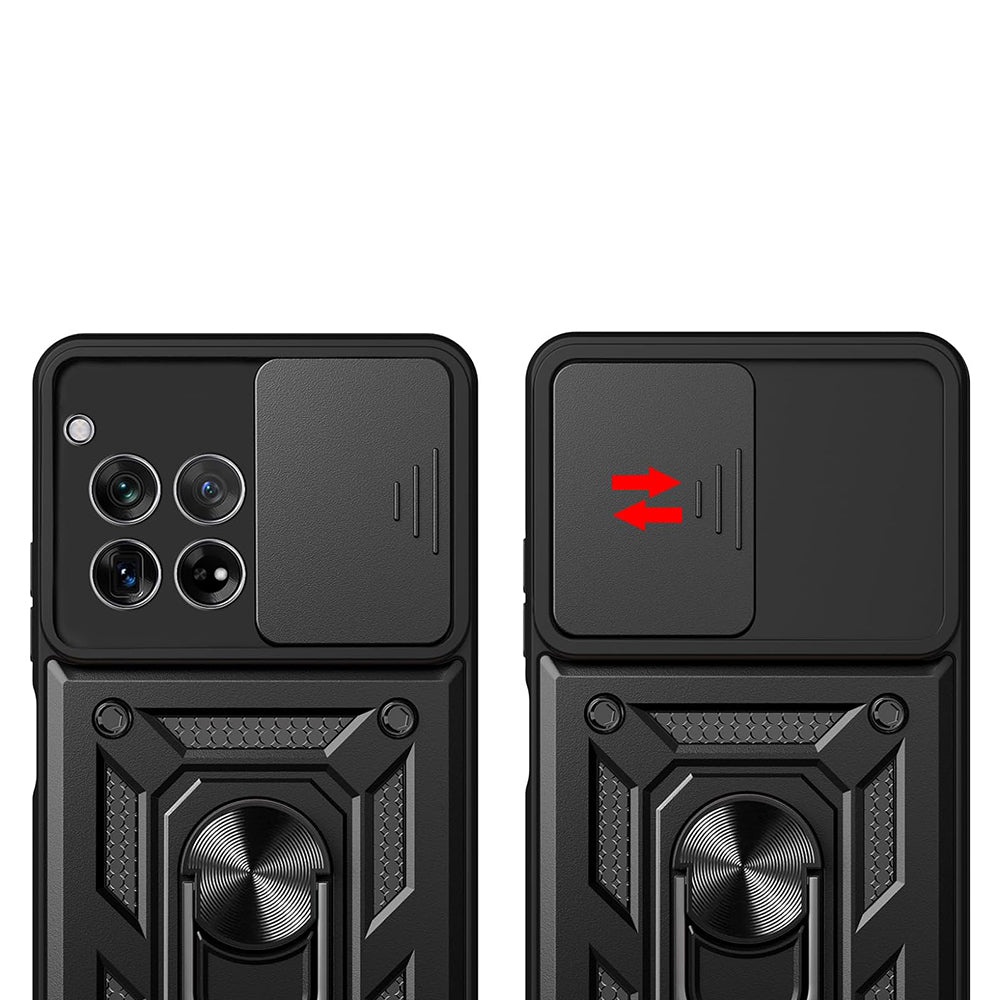 Kuori OnePlus 12R:lle, Techsuit, CamShield, Vaaleanpunainen