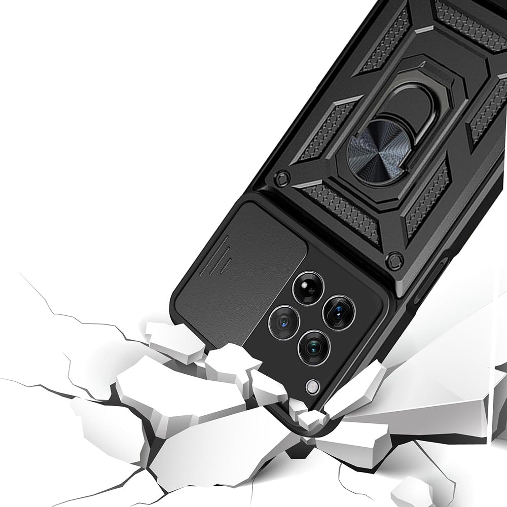 Kuori OnePlus 12R:lle, Techsuit, CamShield, Vaaleanpunainen