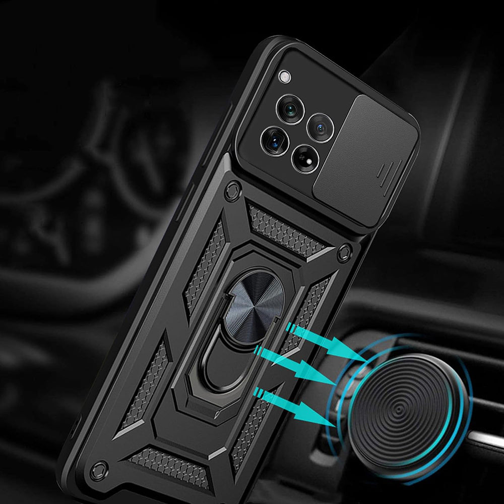 Kuori OnePlus 12R:lle, Techsuit, CamShield, Vaaleanpunainen