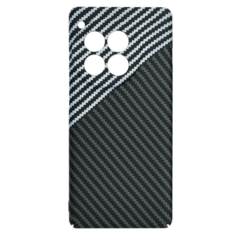 Kuori OnePlus 12R:lle, Techsuit, Carbonite FiberShell, Musta Harmaa