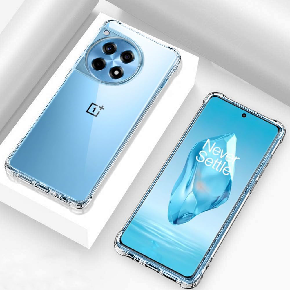 Case for OnePlus 12R, Techsuit, Shockproof Clear, Transparent