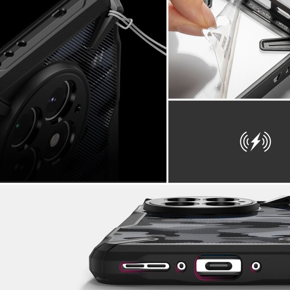 Suojakotelo OnePlus 13:lle, Ringke, Fusion X Design, Naamio