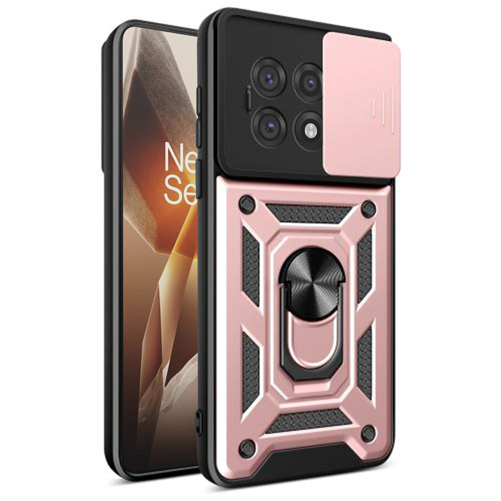 Kuori OnePlus 13R:lle, Techsuit, CamShield, Vaaleanpunainen