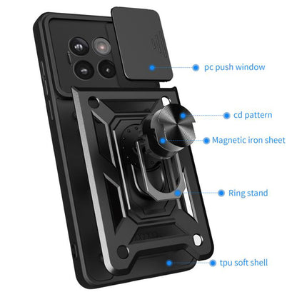 Kuori OnePlus 13R:lle, Techsuit, CamShield, Vaaleanpunainen