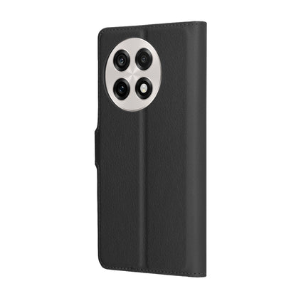Kuori OnePlus 13R:lle, Techsuit, nahkainen folio, musta