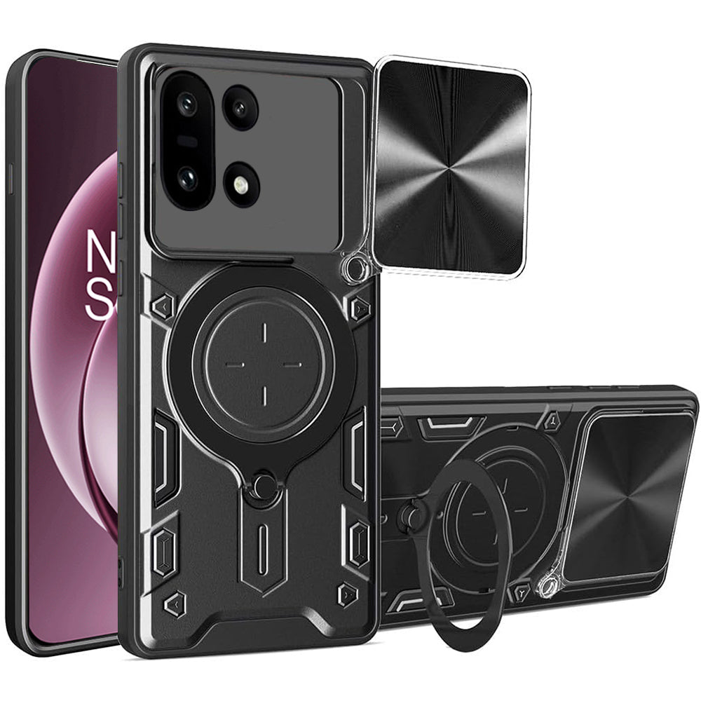 Kotelo OnePlus 15:lle, Techsuit, CamGuard Pro, Musta