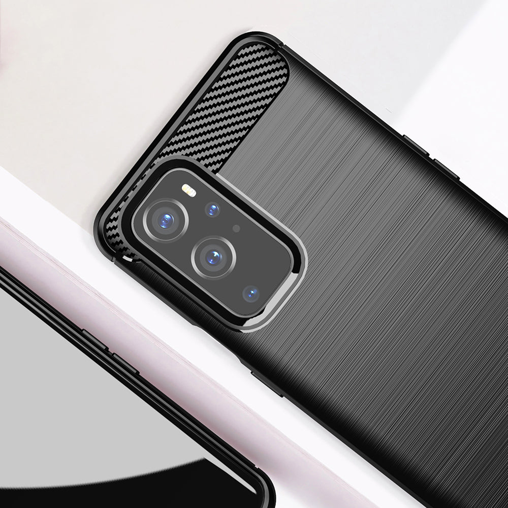 Kuori OnePlus 9 Pro:lle, Techsuit, Hiili, Musta