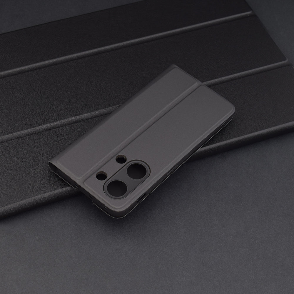 Suojakotelo OnePlus Nord 3:lle, Techsuit, Magskin Book, Musta