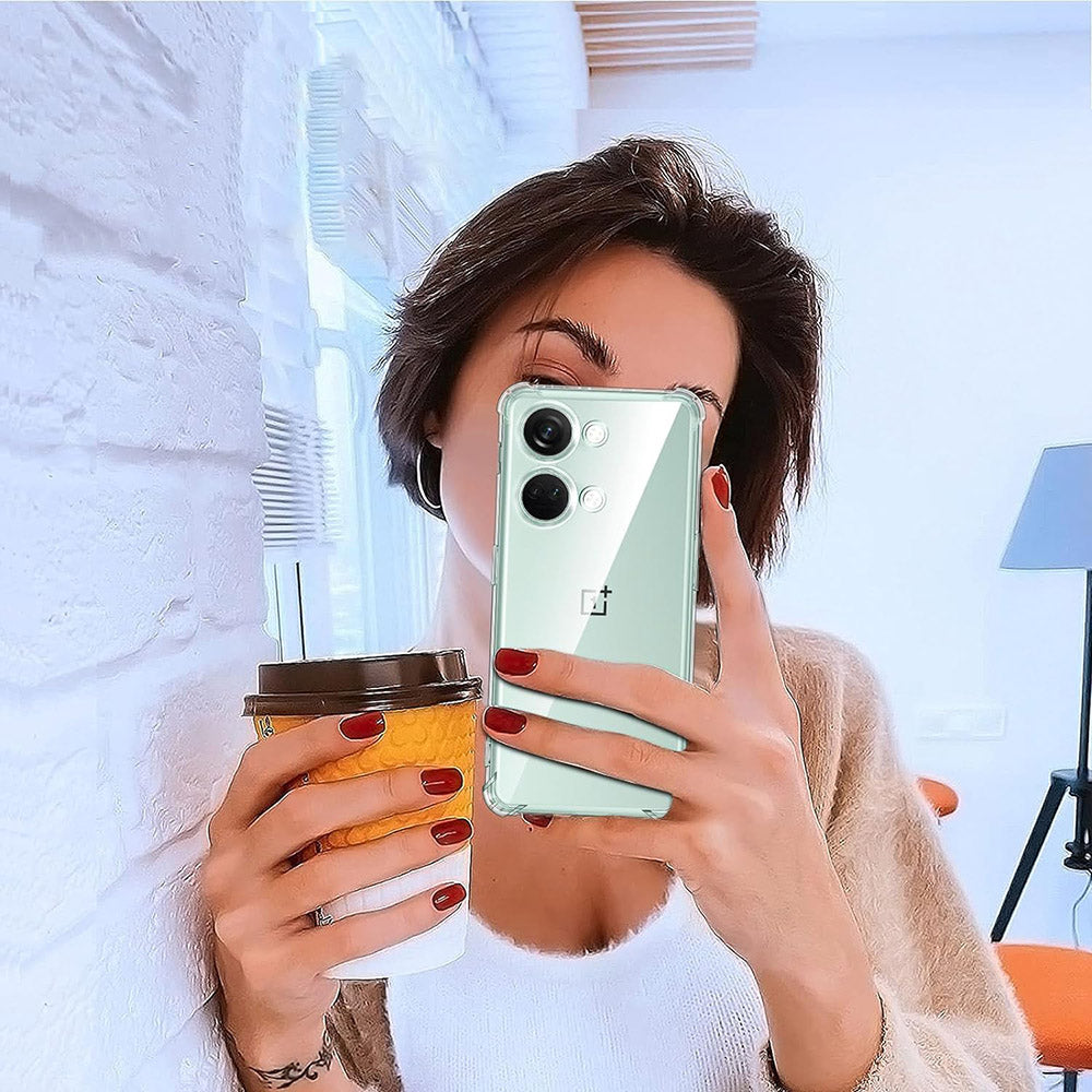 Kuori OnePlus Nord 3:lle, Techsuit, Iskunkestävä Kirkas, Läpinäkyvä