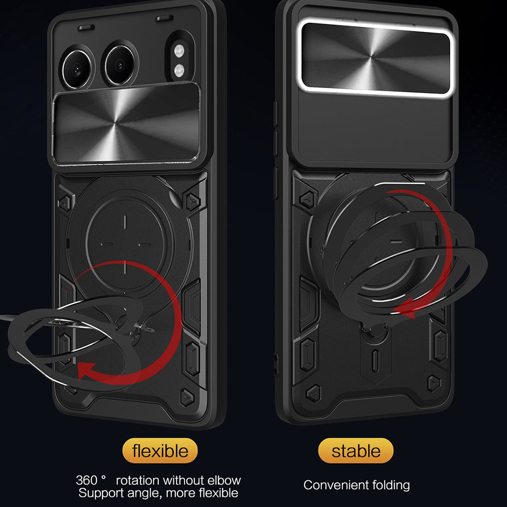 Kuori OnePlus Nord 4:lle, Techsuit, CamGuard Pro, Musta