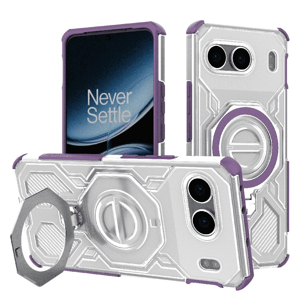 Kuori OnePlus Nord 4:lle, Techsuit, Carbon Shield Pro, Violetti