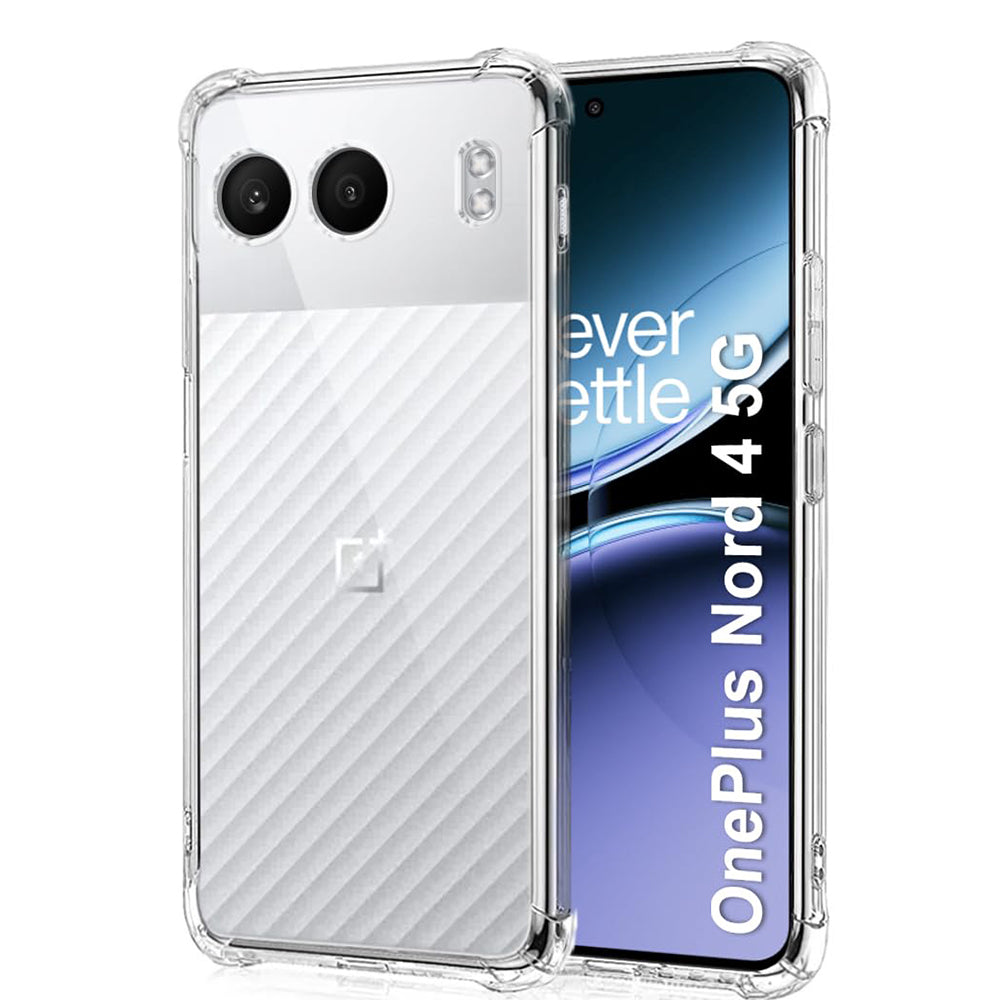 Kuori OnePlus Nord 4:lle, Techsuit, Iskunkestävä Kirkas, Läpinäkyvä