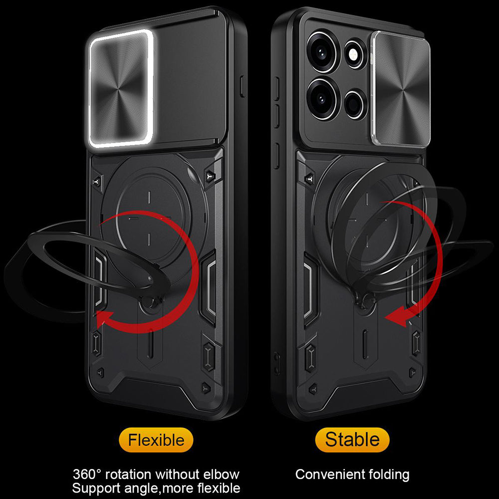 Kuori OnePlus Nord 6:lle, Techsuit, CamGuard Pro, Musta